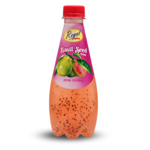 Basil Seed Drink Pink Guava